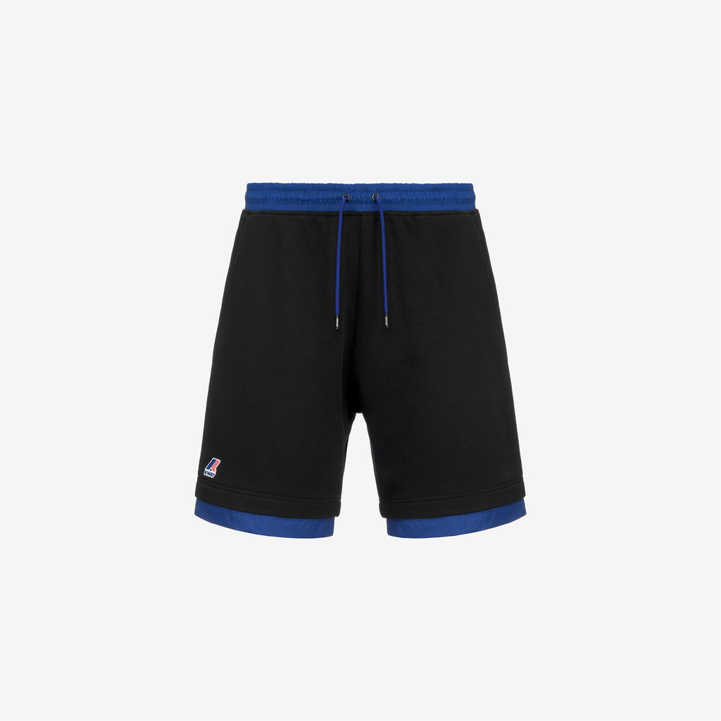 Shorts_Unisex_LE VRAI NESTOR NYLON PC_Sport Shorts_Black Pure - Blue Royal Marine - Commercial 1