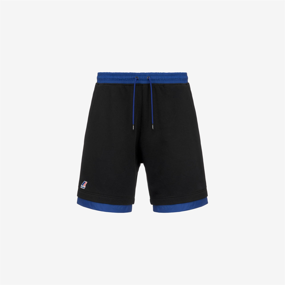 Shorts_Unisex_LE VRAI NESTOR NYLON PC_Sport Shorts_Black Pure - Blue Royal Marine - Commercial 1