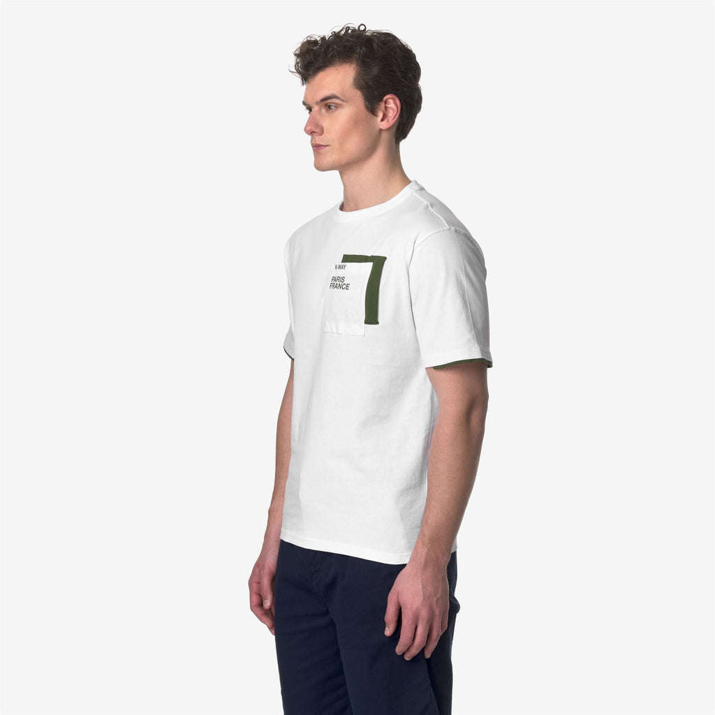 T-Shirts & Top_Man_FANTOME CONTRAST POCKETS_T-Shirt_White - Green Cypress - Commercial 5