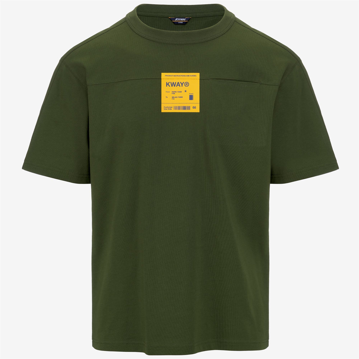 T-Shirts & Top_Man_FANTOME PRINT - POCKET_T-Shirt_Green Cypress - Yellow Mimosa - Blue Fiord - Commercial 1