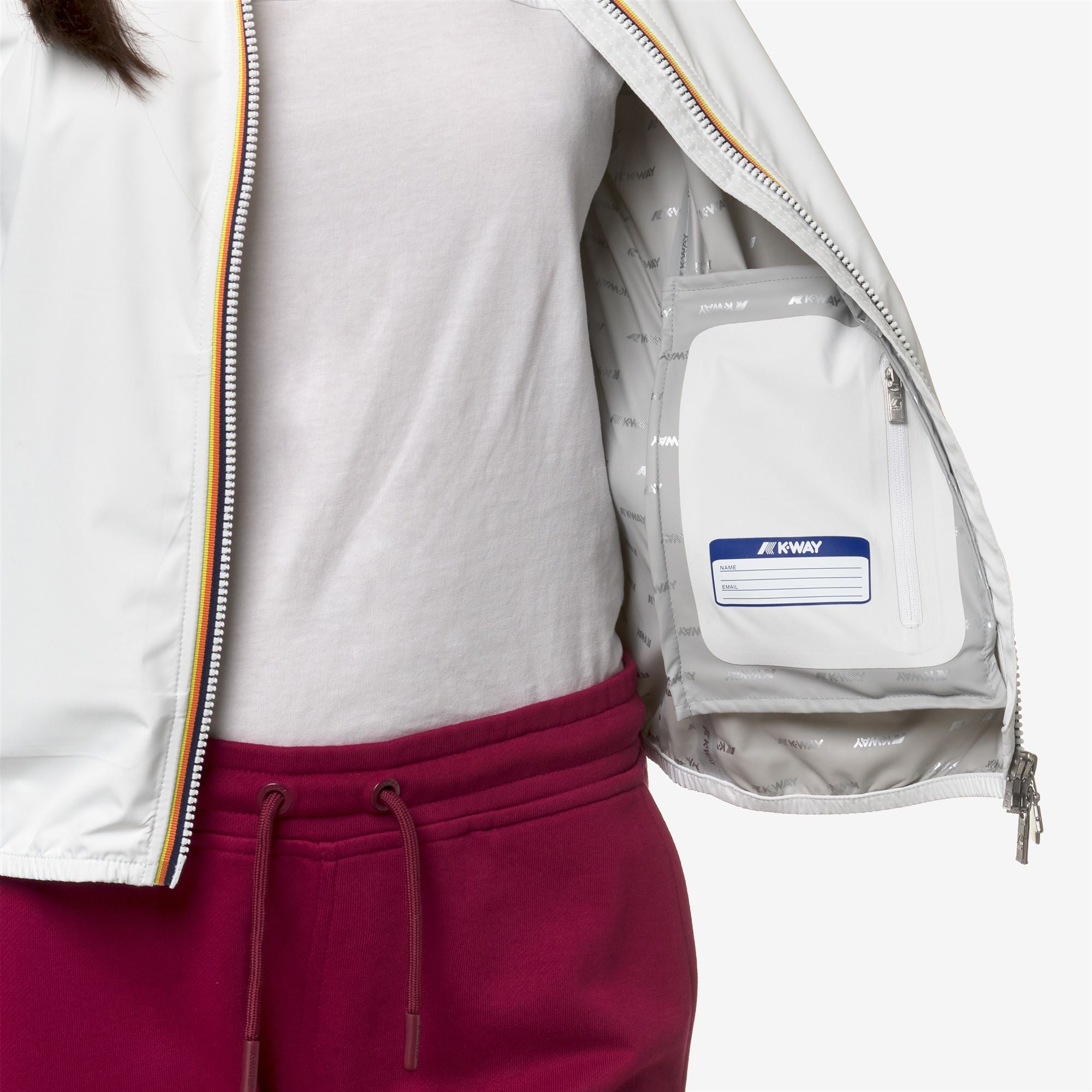 Jackets_WOMAN_LILY STRETCH DOT_Short_White - Commercial 7