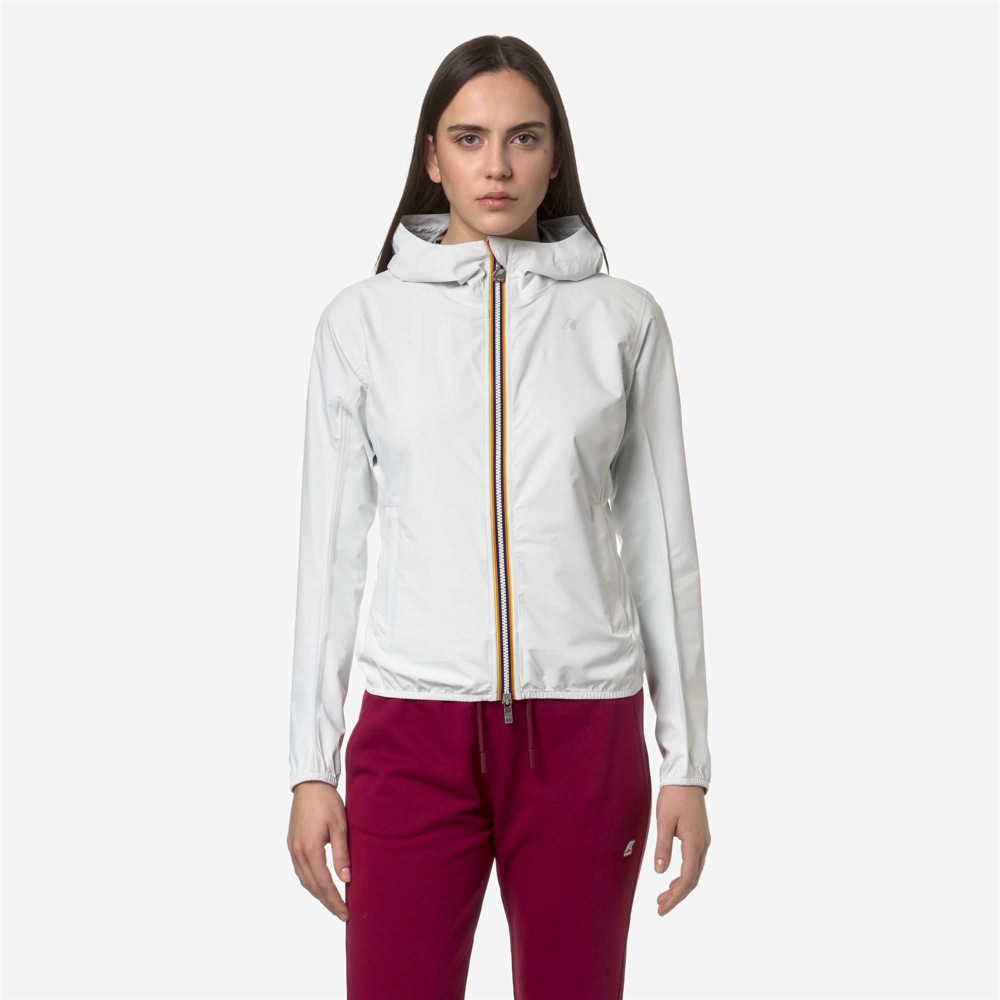 Jackets_WOMAN_LILY STRETCH DOT_Short_White - Commercial 4