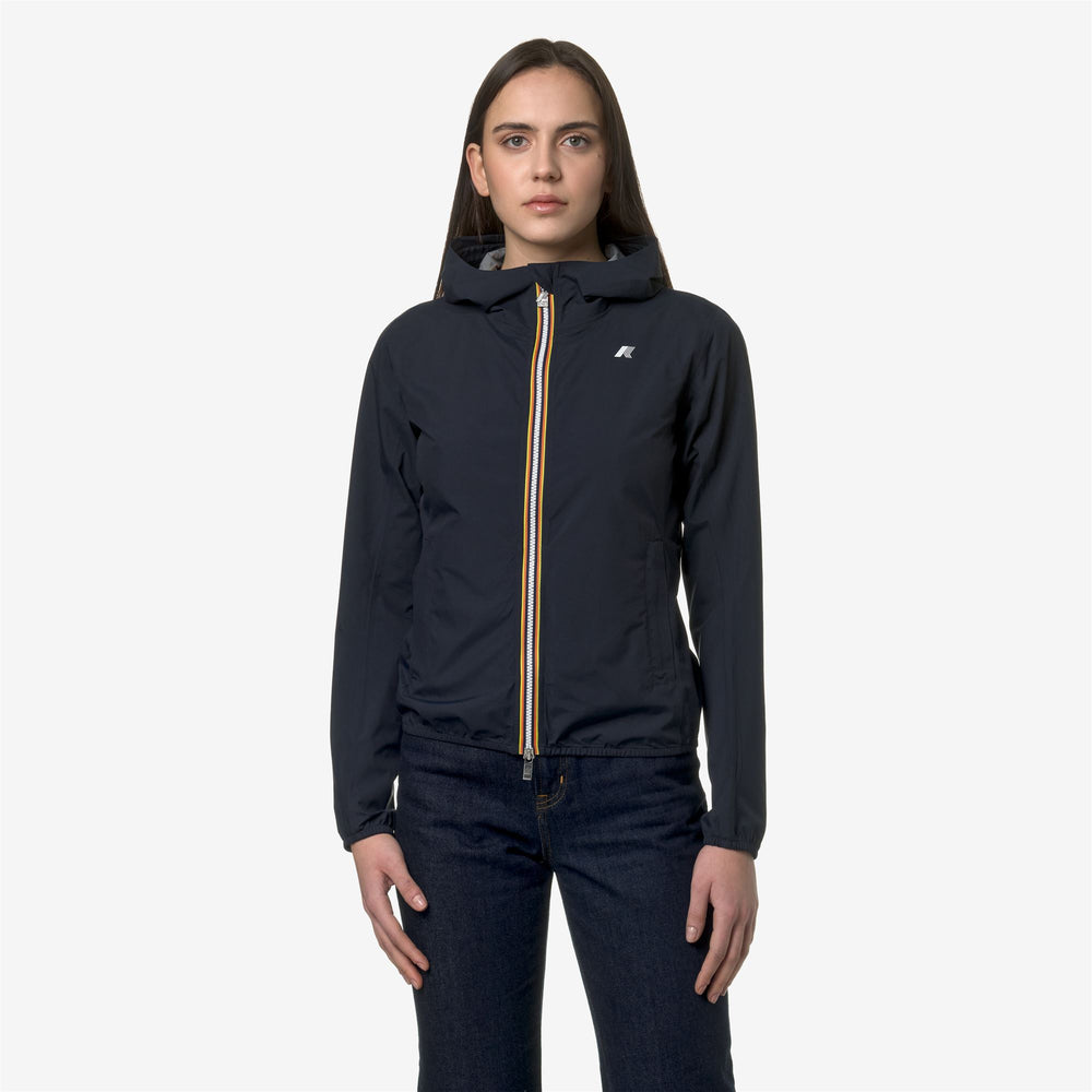 Giacca Impermeabile Slim Fit Donna Blu per Mete Variabili 02