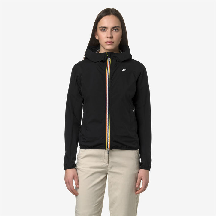 Black Grey Women's Slim Fit Waterproof Jacket for Variable Weather 3