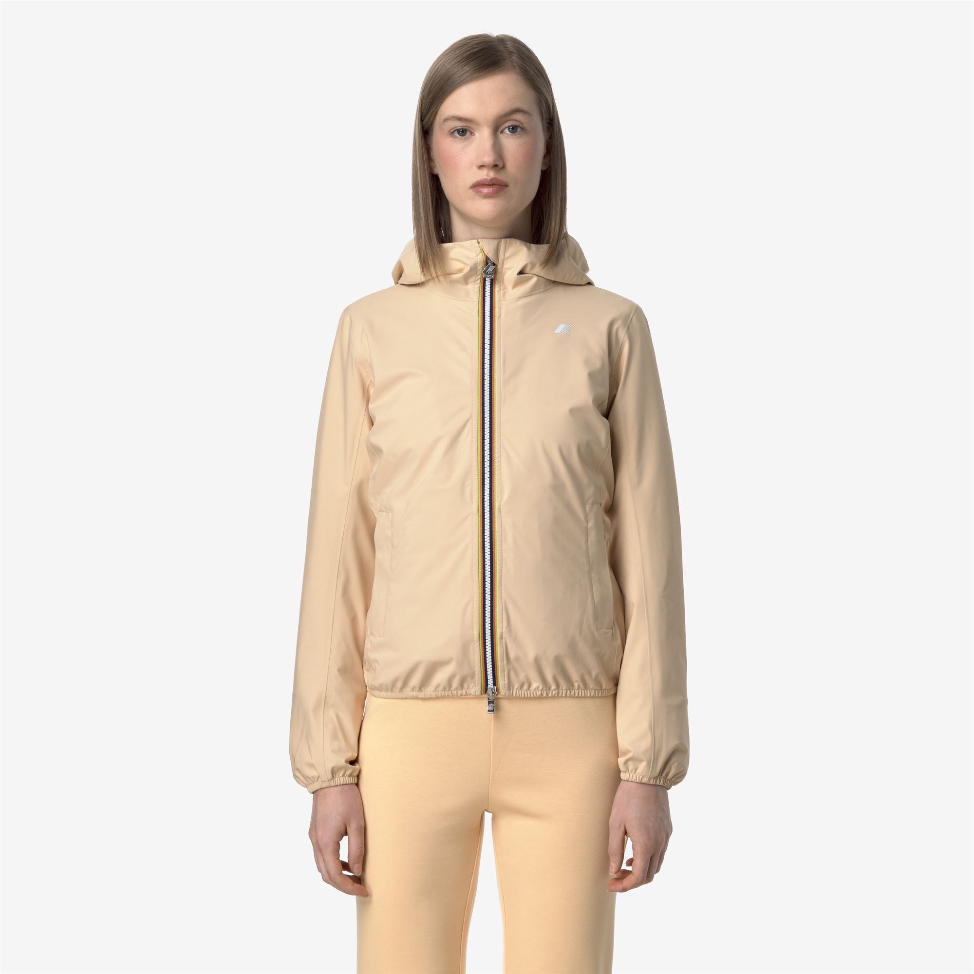 Jackets_WOMAN_LILY STRETCH DOT_Short_Beige Sheepskin - Commercial 4