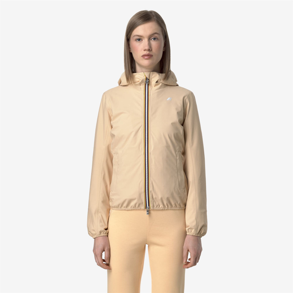 Jackets_WOMAN_LILY STRETCH DOT_Short_Beige Sheepskin - Commercial 4