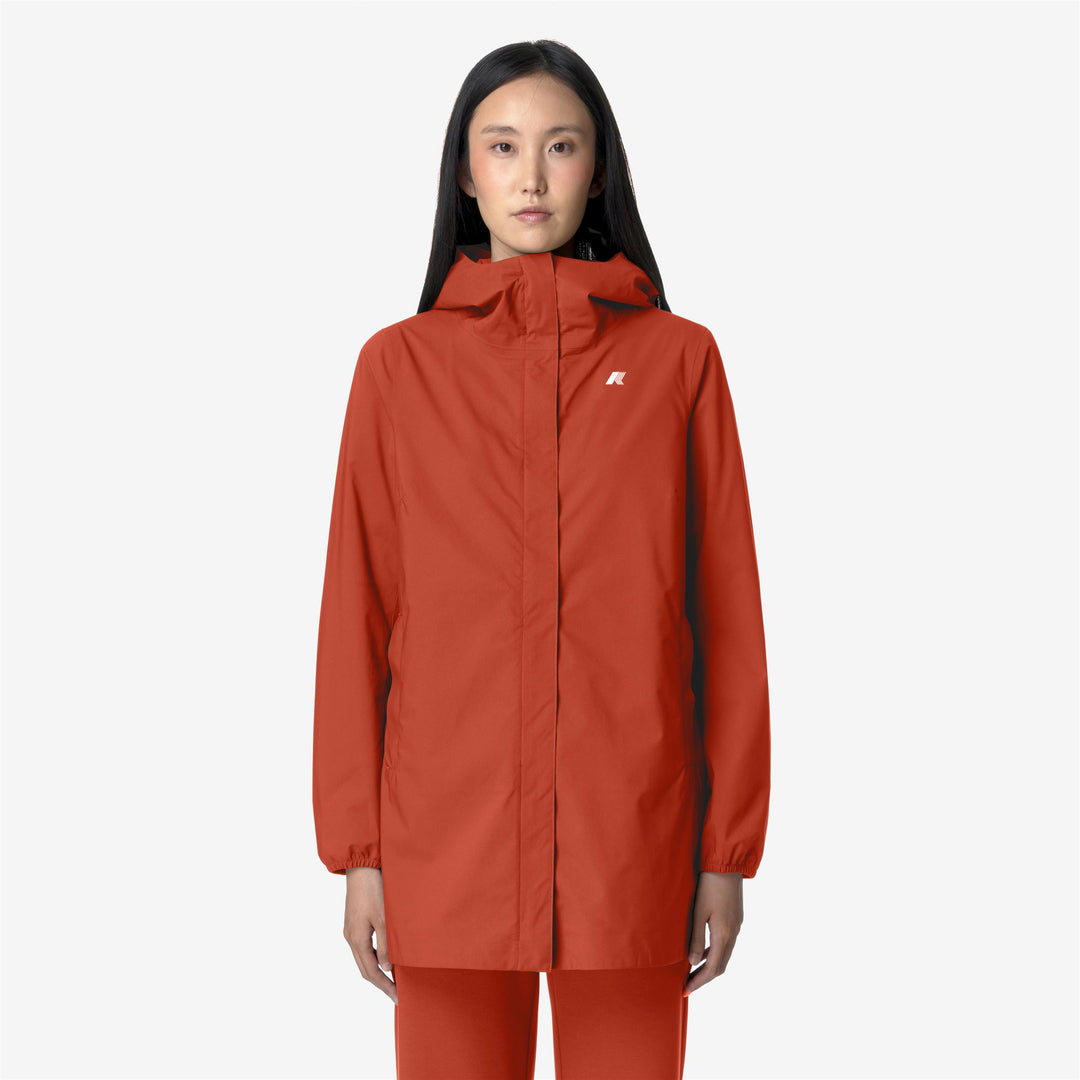 SOPHIE STRETCH DOT Jackets Mid Woman Orange Brownish 01