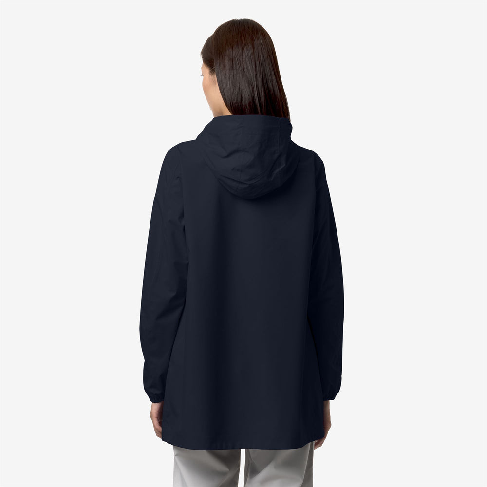 Blue Women's Slim Fit Waterproof Jacket for Transitional Weather 02