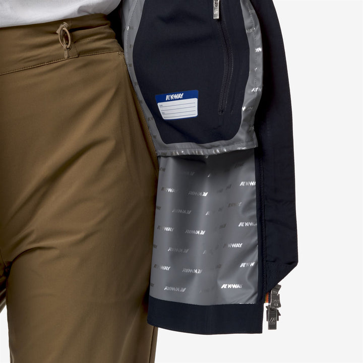 Giacca Impermeabile Slim Fit Donna Blu per Mete Transitorie 2