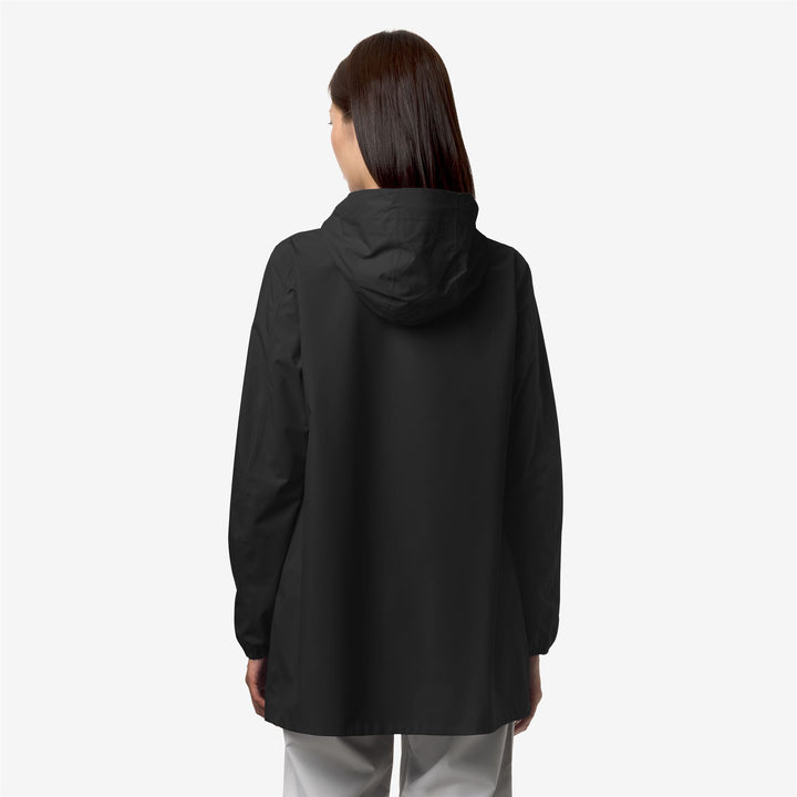Black Grey Women's Waterproof Slim Fit Jacket for Transitional Weather 5