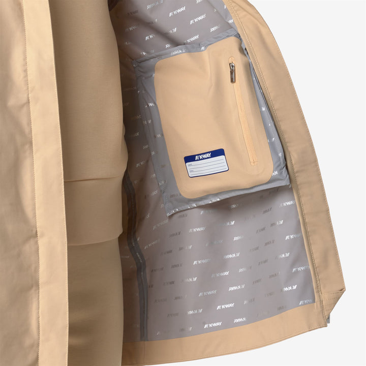 Giacca Impermeabile Slim Fit Donna Beige Arancione per Stagione di Transizione 4