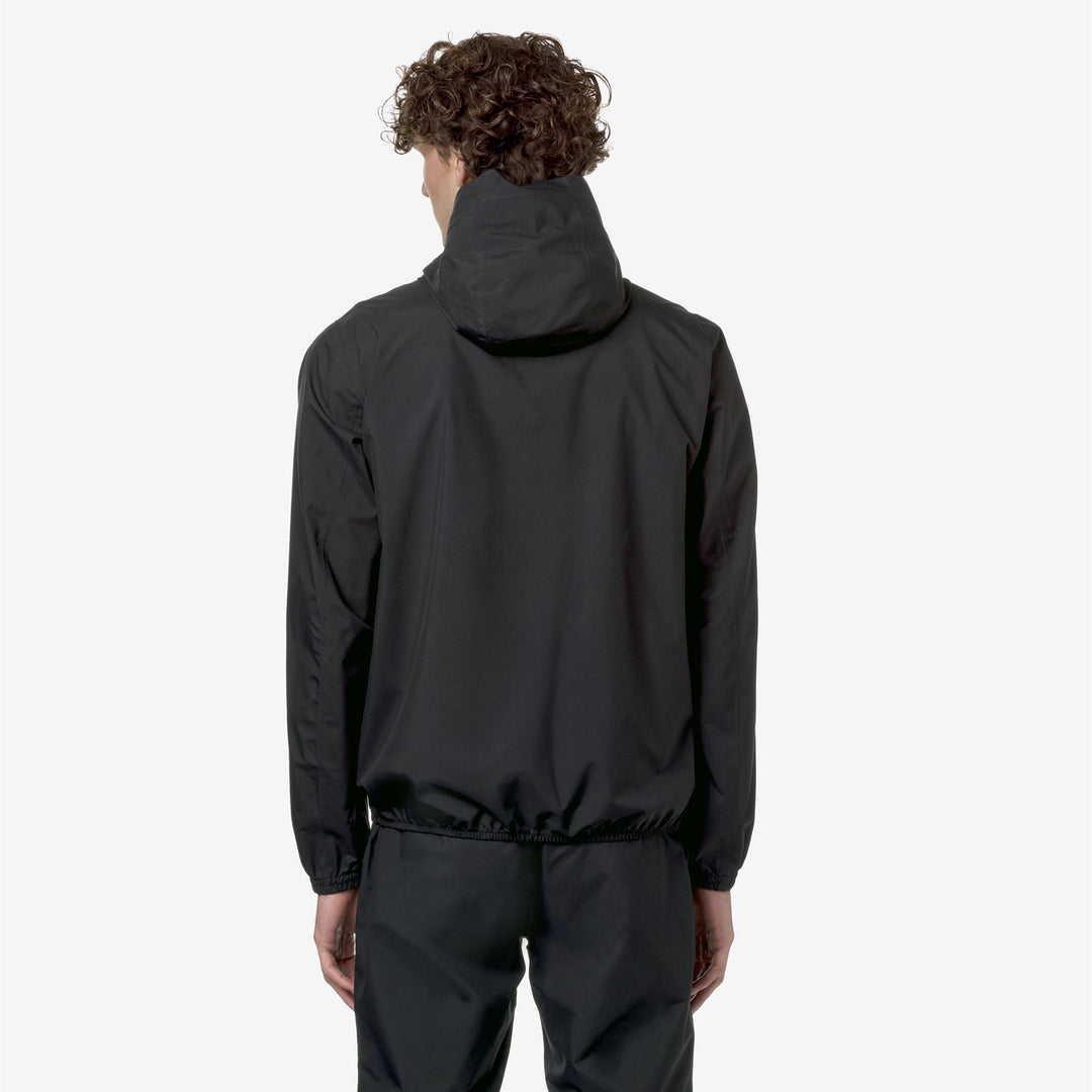Black Grey Men's Slim Fit Waterproof Jacket for Variable Weather main