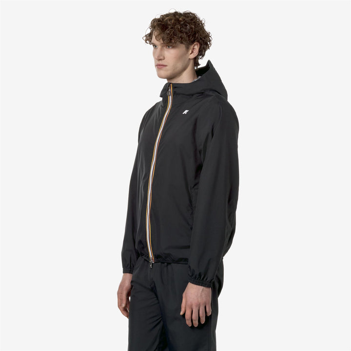 Black Grey Men's Slim Fit Waterproof Jacket for Variable Weather 4