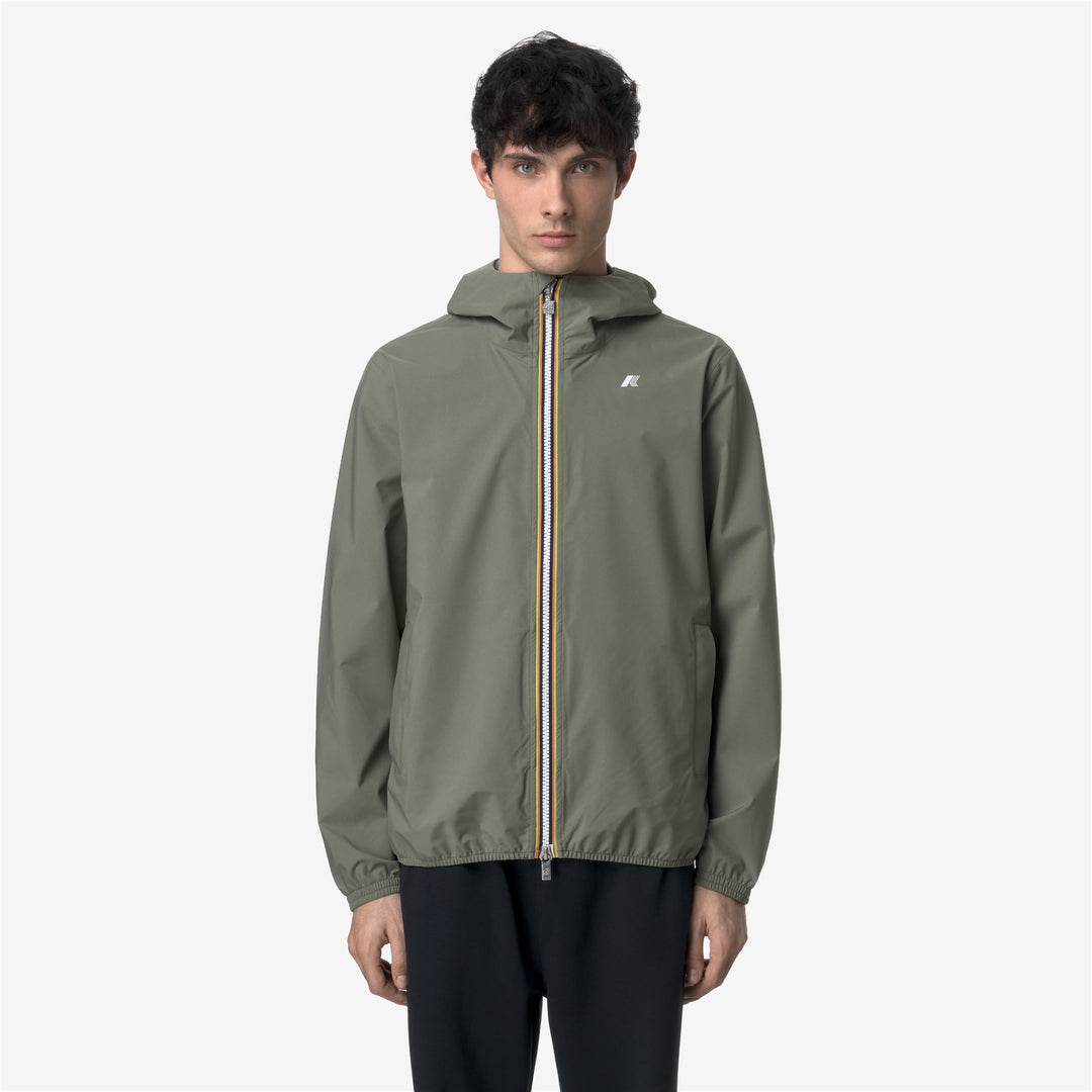Lichen Green Men's Slim Fit Waterproof Jacket 01