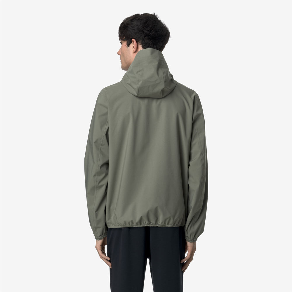 Lichen Green Men's Slim Fit Waterproof Jacket 02