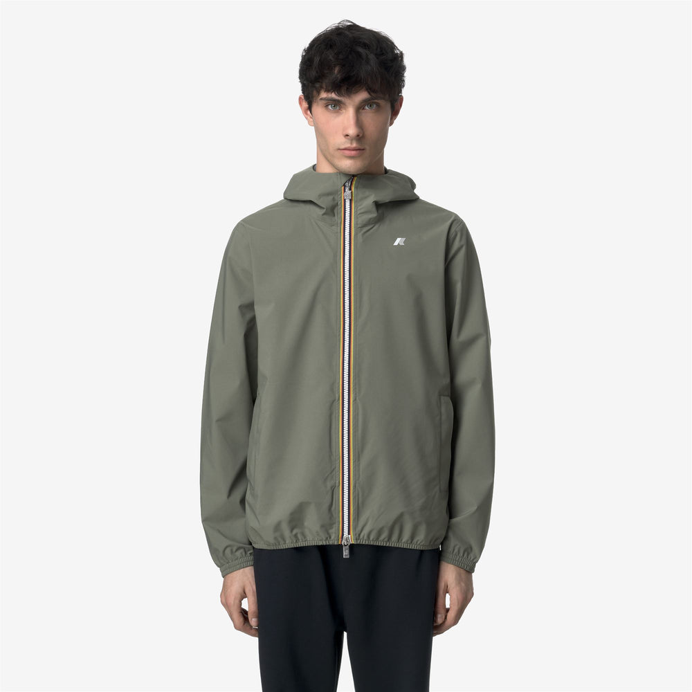 Lichen Green Men's Slim Fit Waterproof Jacket 02