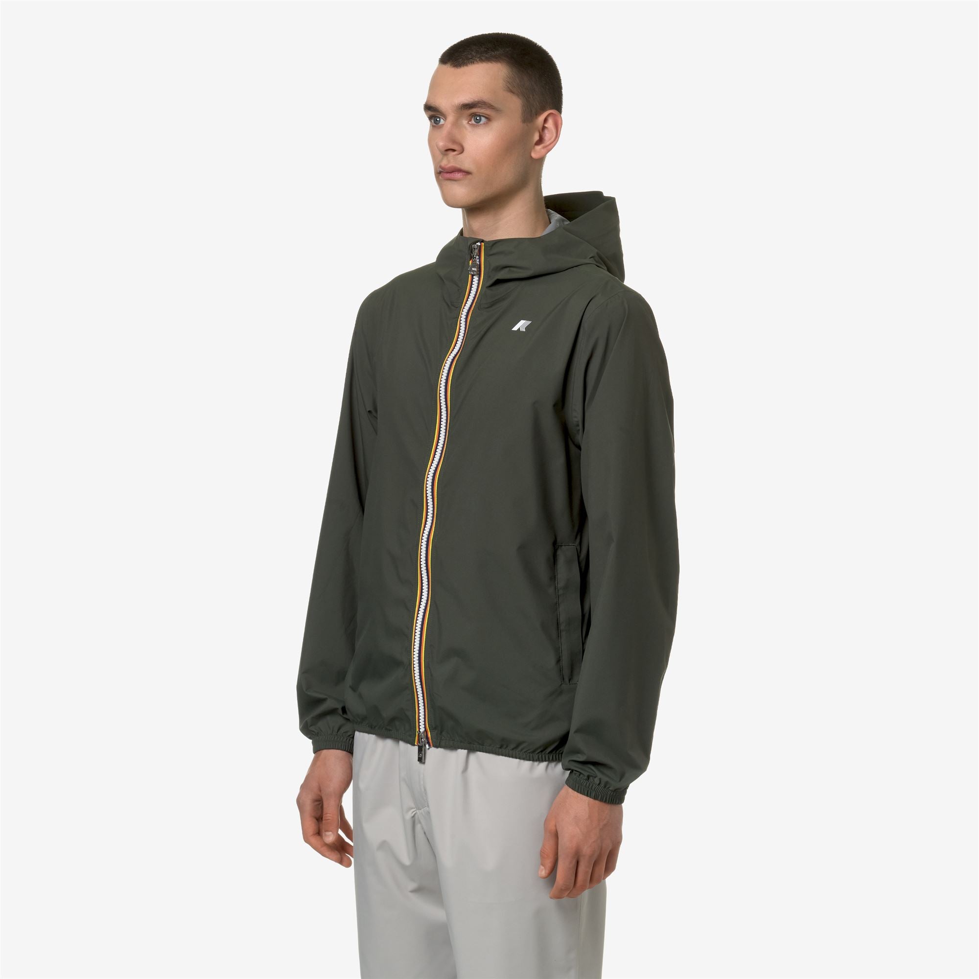 Jackets_MAN_JACK STRETCH DOT_Short_GREEN BLACKISH - Commercial 5