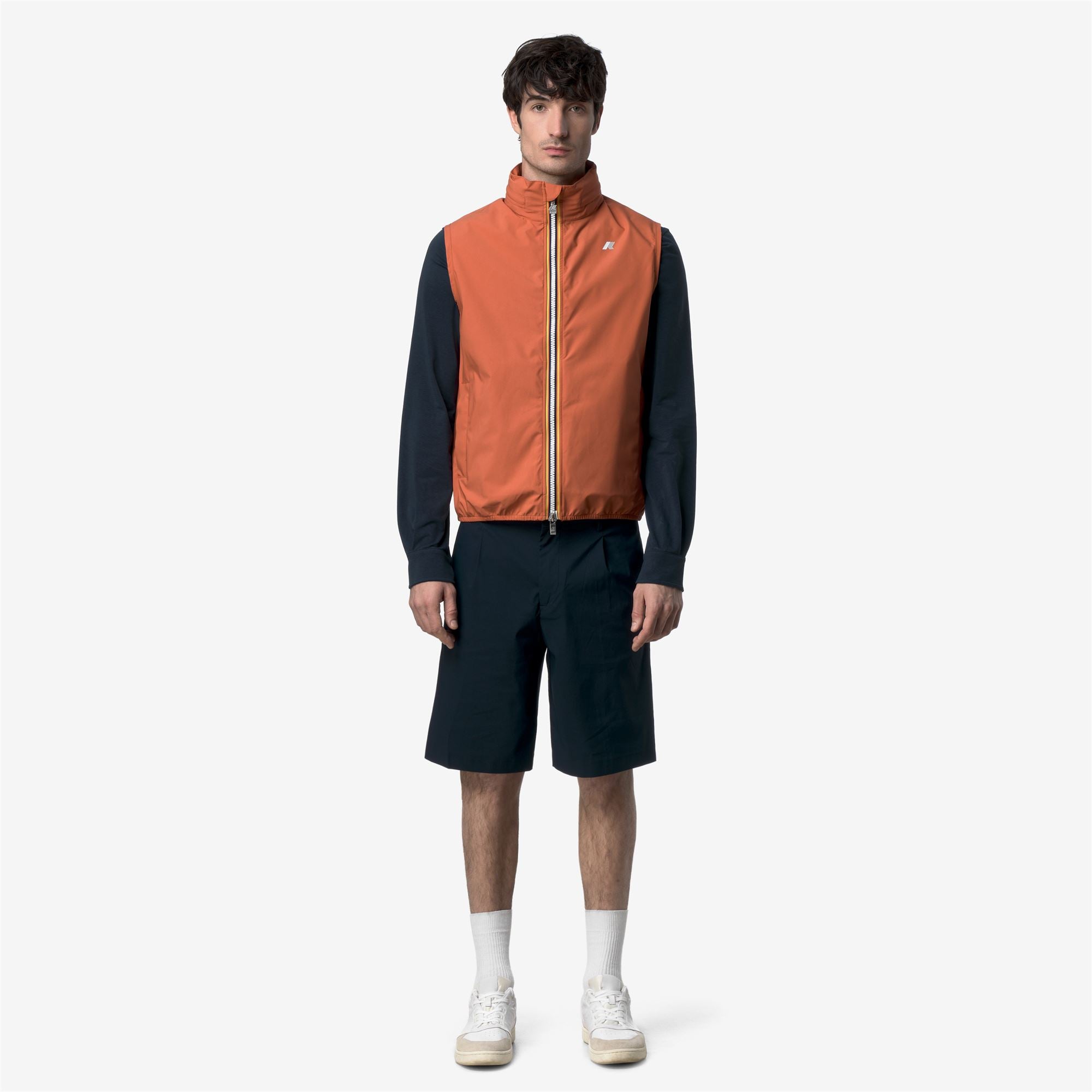 Jackets_Man_VALEN STRETCH DOT_Vest_Orange Brownish - Commercial 4