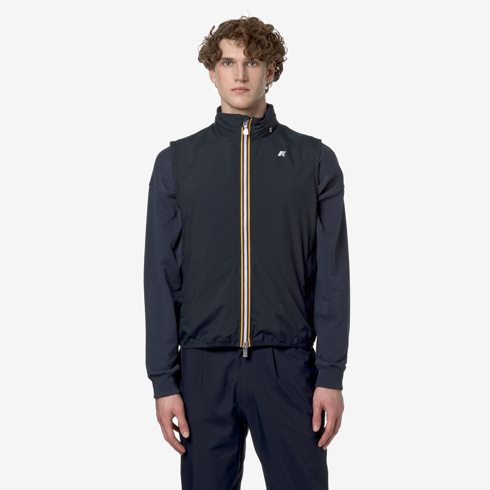 Blue Men's Stretch Waterproof Vest for Variable Weather 02