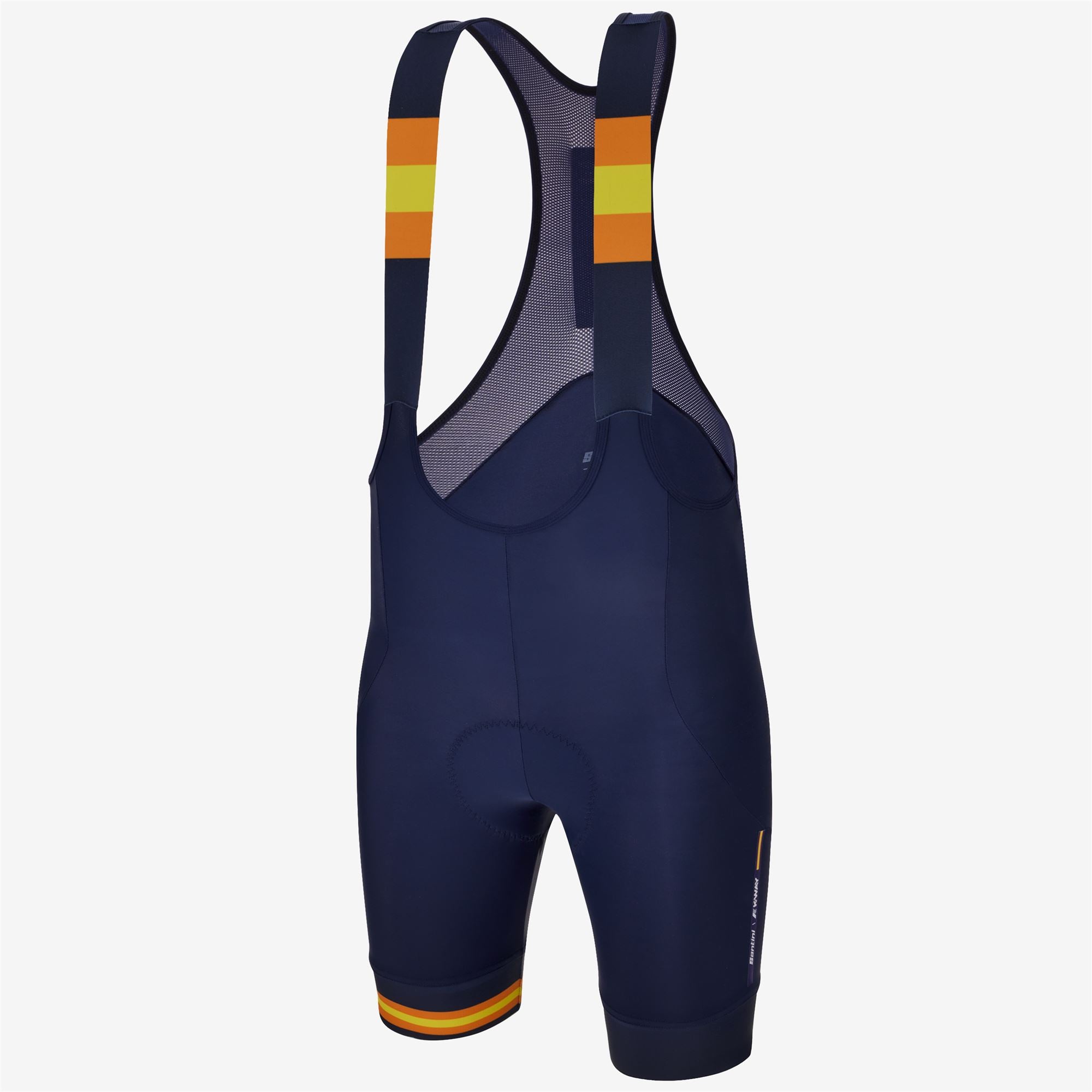Sport Suits_Man_C3 - SANTINI X K-WAY_Bib_Blue Depth - K-Way Tape - Commercial 2
