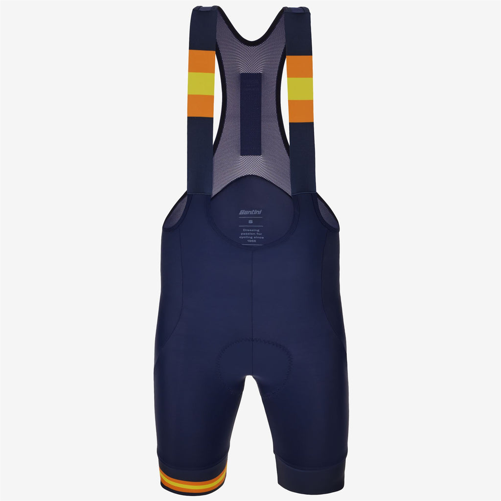 Sport Suits_Man_C3 - SANTINI X K-WAY_Bib_Blue Depth - K-Way Tape - Commercial 1