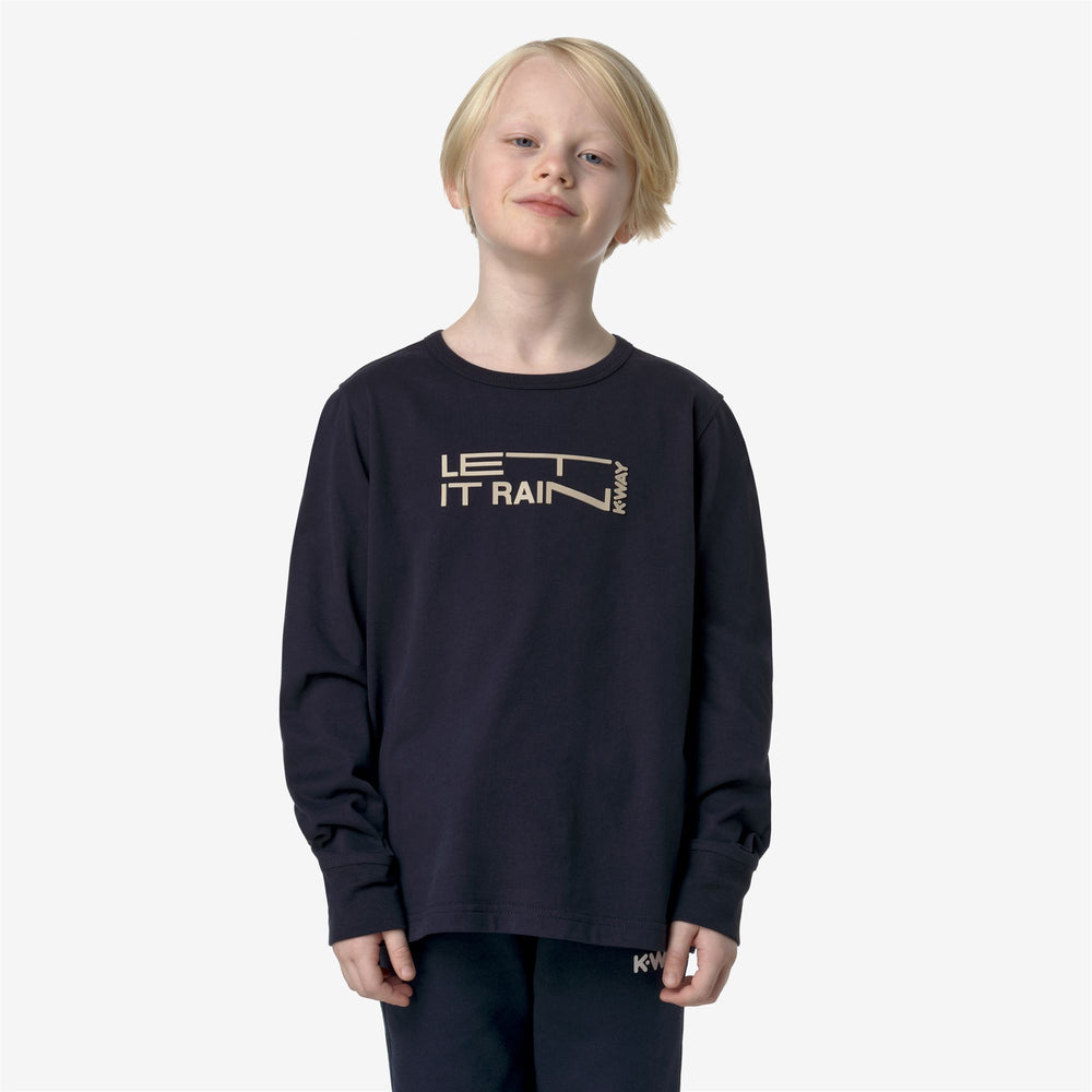 Blue Boy's Slim Fit T-Shirt for City Wear with Chest Pocket 02