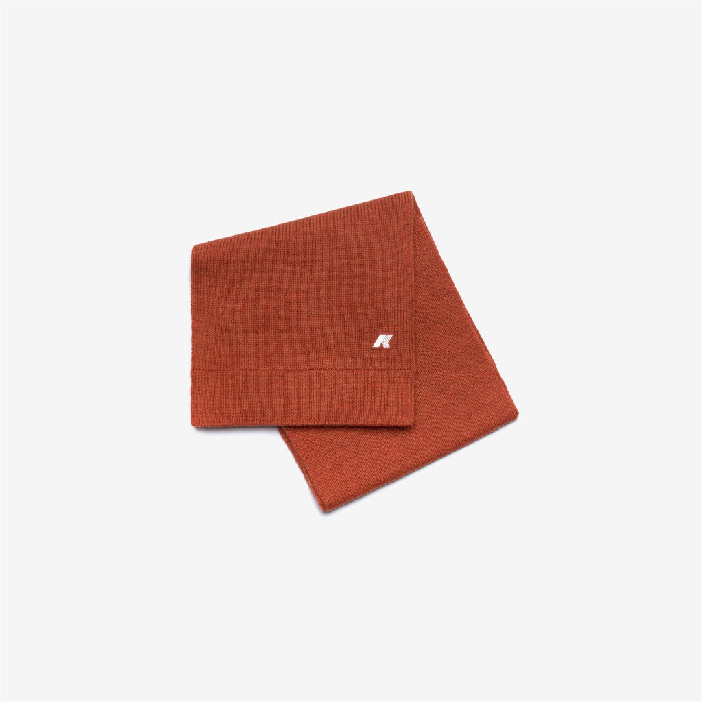 Scarves_KID UNISEX_P. ETIENNE CARDIGAN STITCH_Scarf_Red Pompeian Melange - Commercial 1
