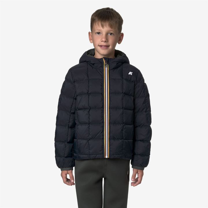 Green and Black Boy's Reversible Insulated Winter Jacket 3