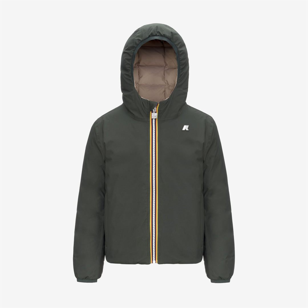 Jackets Bambino JACK ST THERMO REVERSIBLE Corta GREEN B-BEIGE G