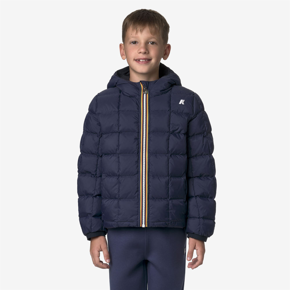 Deep blue Boys' Reversible Insulated Short Jacket 02