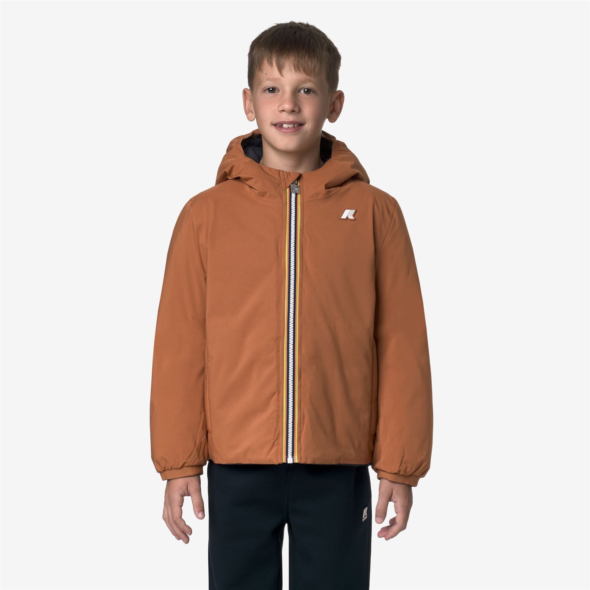Jackets_BOY_P. JACK ST THERMO DOUBLE_Short_Orange Adobe - Blue Depth - Commercial 3