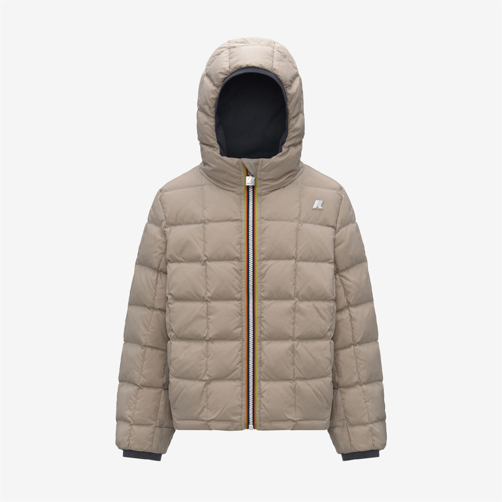 Blue beige Boy's Reversible Insulated Winter Jacket 02
