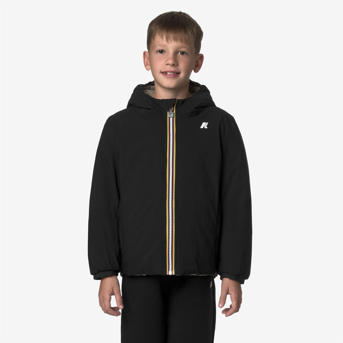 Jackets_BOY_P. JACK ST THERMO DOUBLE_Short_Black Pure - Green Oak - Commercial 4