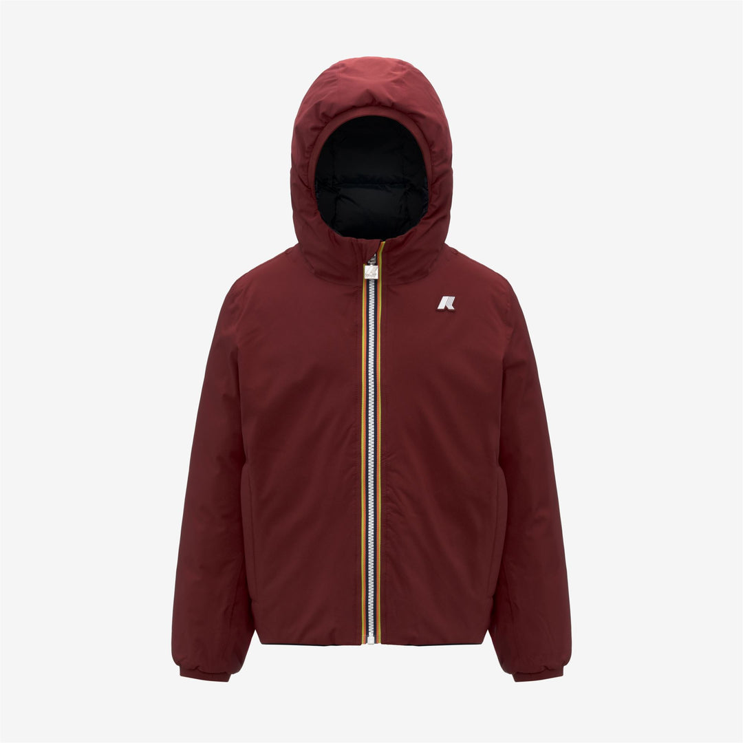 Giacca invernale reversibile rossa per ragazzi 01