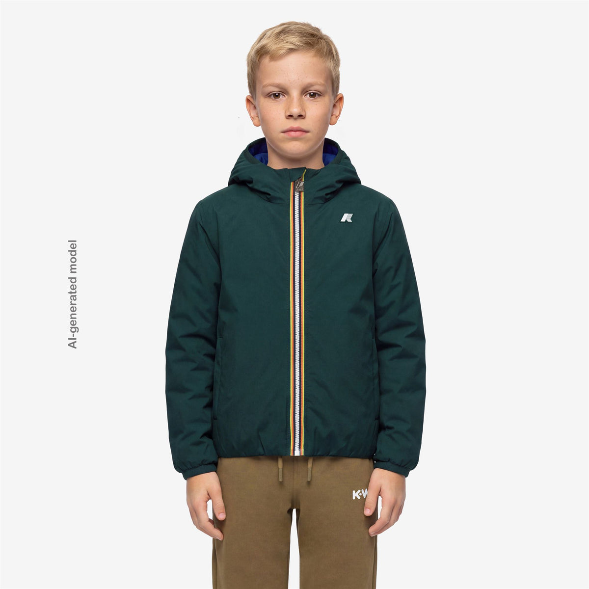 Jackets_BOY_P. JACK ST THERMO DOUBLE_Short_Green Dk Jungle - Blue Royal Marine - Commercial 4