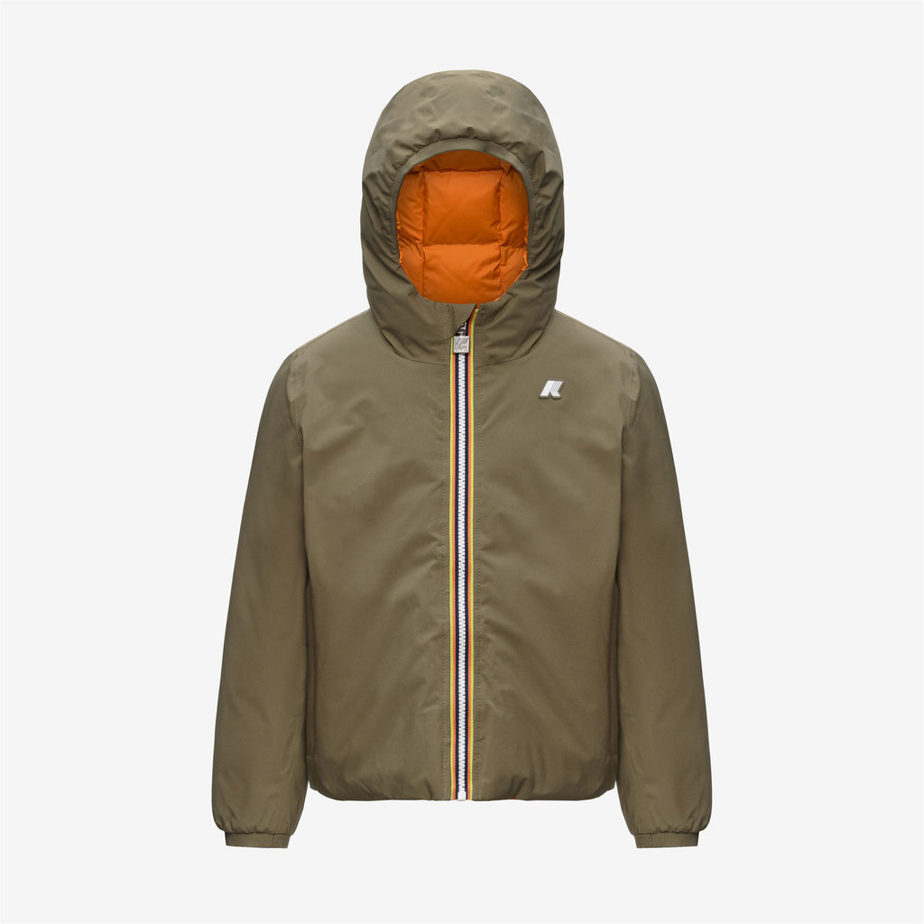 Jackets_BOY_P. JACK ST THERMO DOUBLE_Short_Green Army - Orange Md - Commercial 1
