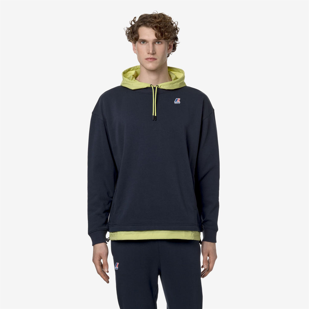 Fleece_Unisex_LE VRAI DONATIEN NYLON PC_Jumper_Blue Depth-Green Celery - Commercial 4