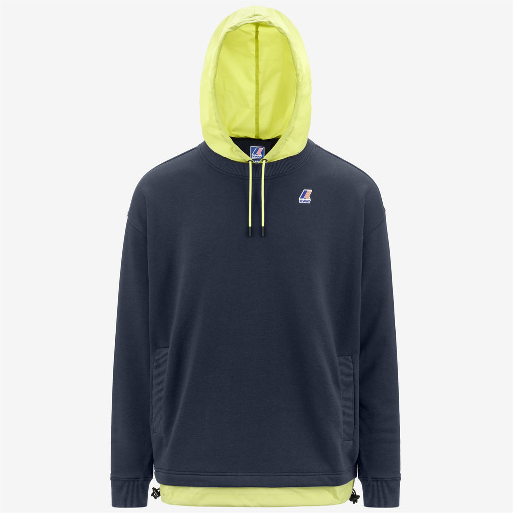 Fleece_Unisex_LE VRAI DONATIEN NYLON PC_Jumper_Blue Depth-Green Celery - Commercial 1