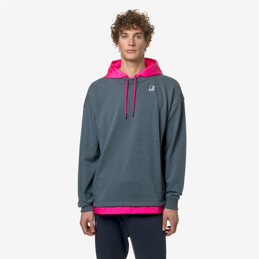 Fleece_Unisex_LE VRAI DONATIEN NYLON PC_Jumper_Grey Everest - Pink Intense - Commercial 4