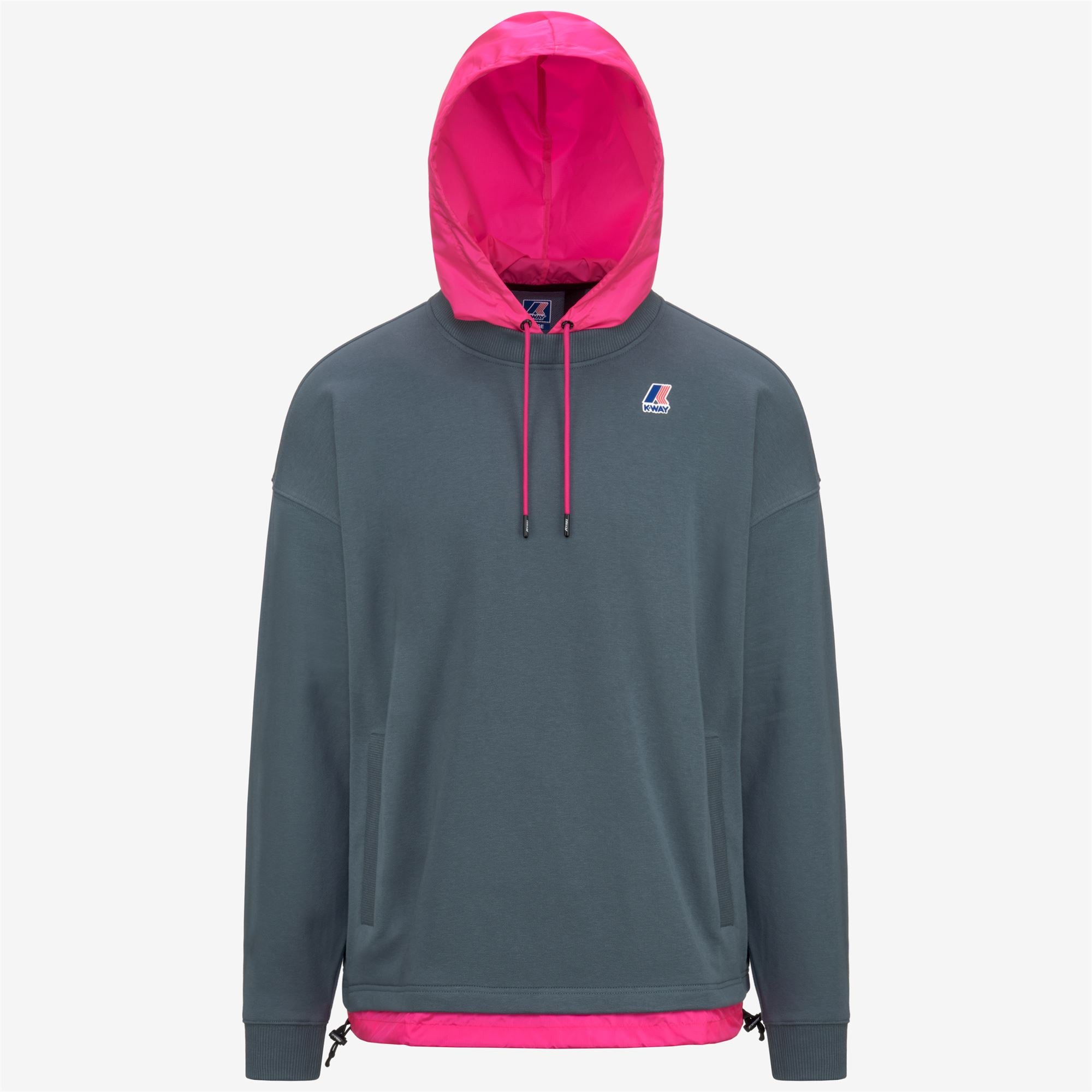 Fleece_Unisex_LE VRAI DONATIEN NYLON PC_Jumper_Grey Everest - Pink Intense - Commercial 1