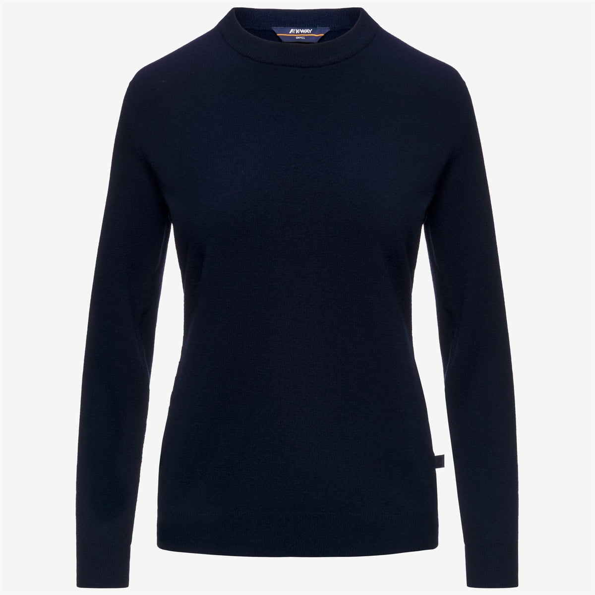 Knitwear_Woman_ATIBA PLAIN MIX MERINO_Pull Over_Blue Evening - Commercial 1