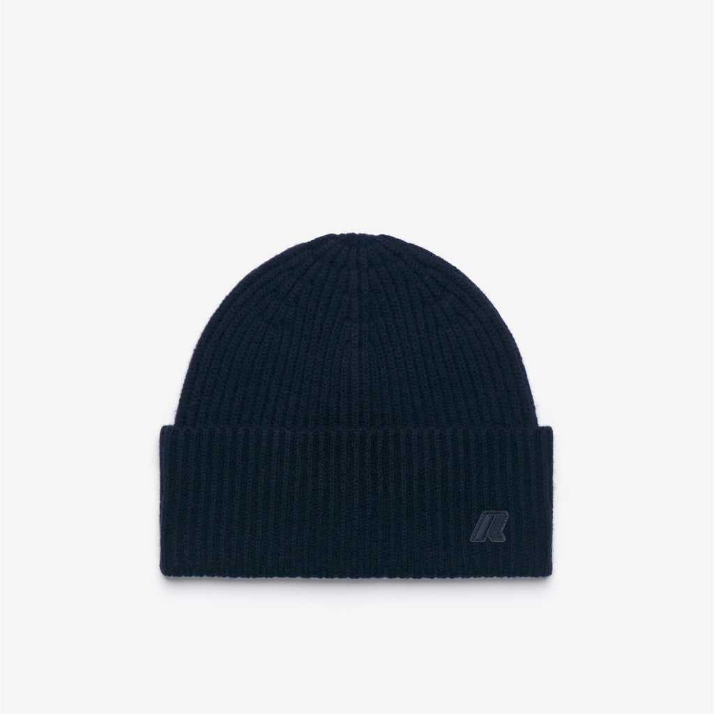 Headwear_Unisex_EVETTES CARDIGAN STITCH WOOL_Hat_Blue Depth - Commercial 1