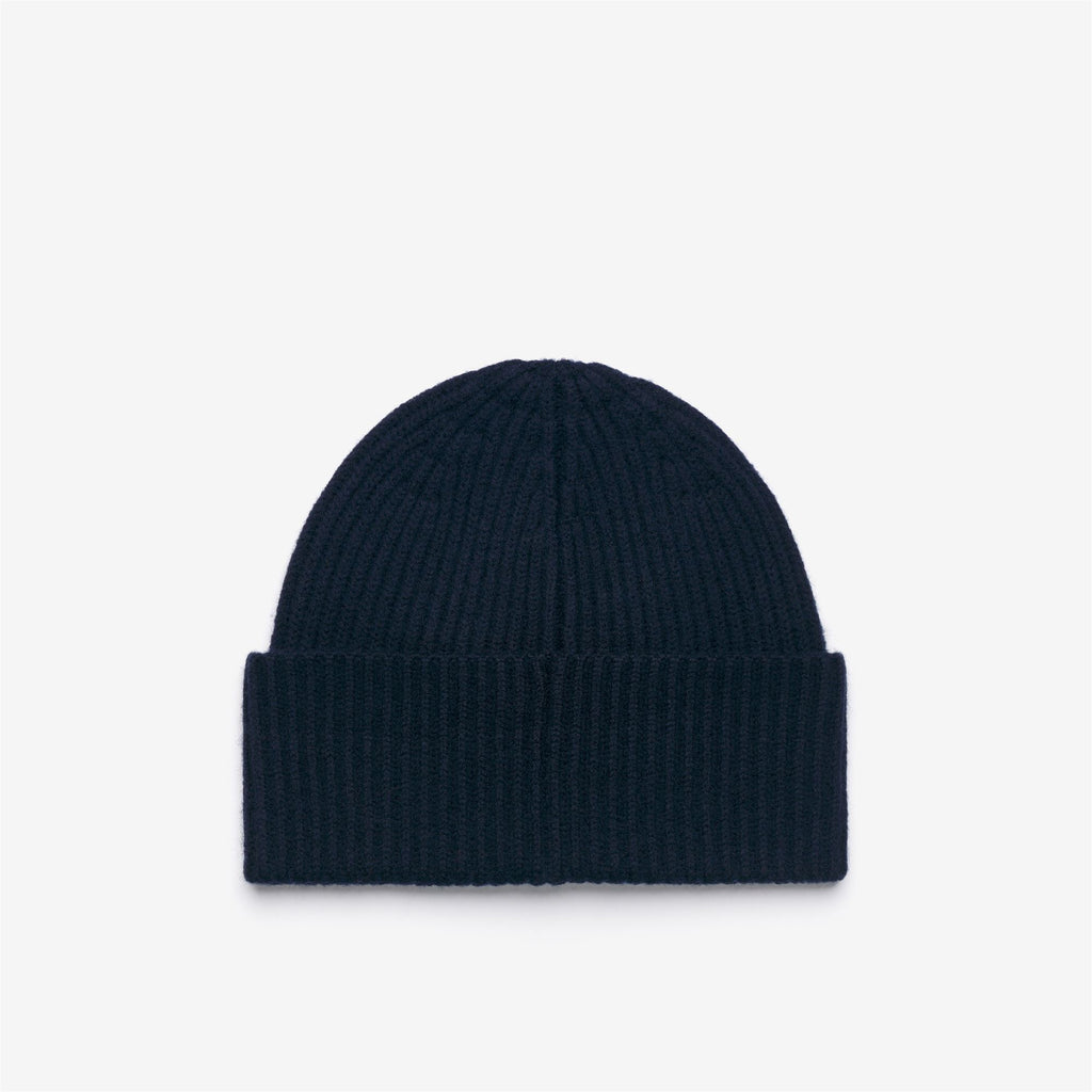 Headwear_Unisex_EVETTES CARDIGAN STITCH WOOL_Hat_Blue Depth - Commercial 2