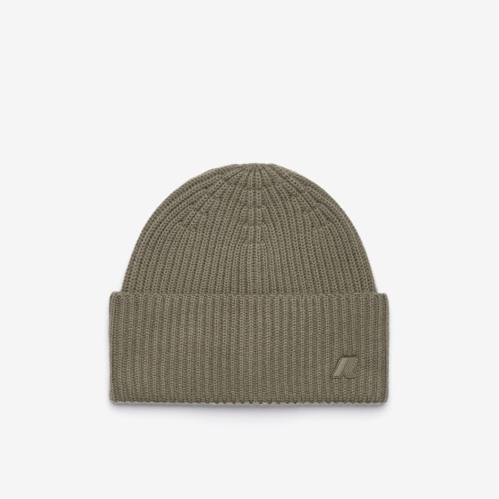 Headwear_Unisex_EVETTES CARDIGAN STITCH WOOL_Hat_Green Army - Commercial 1