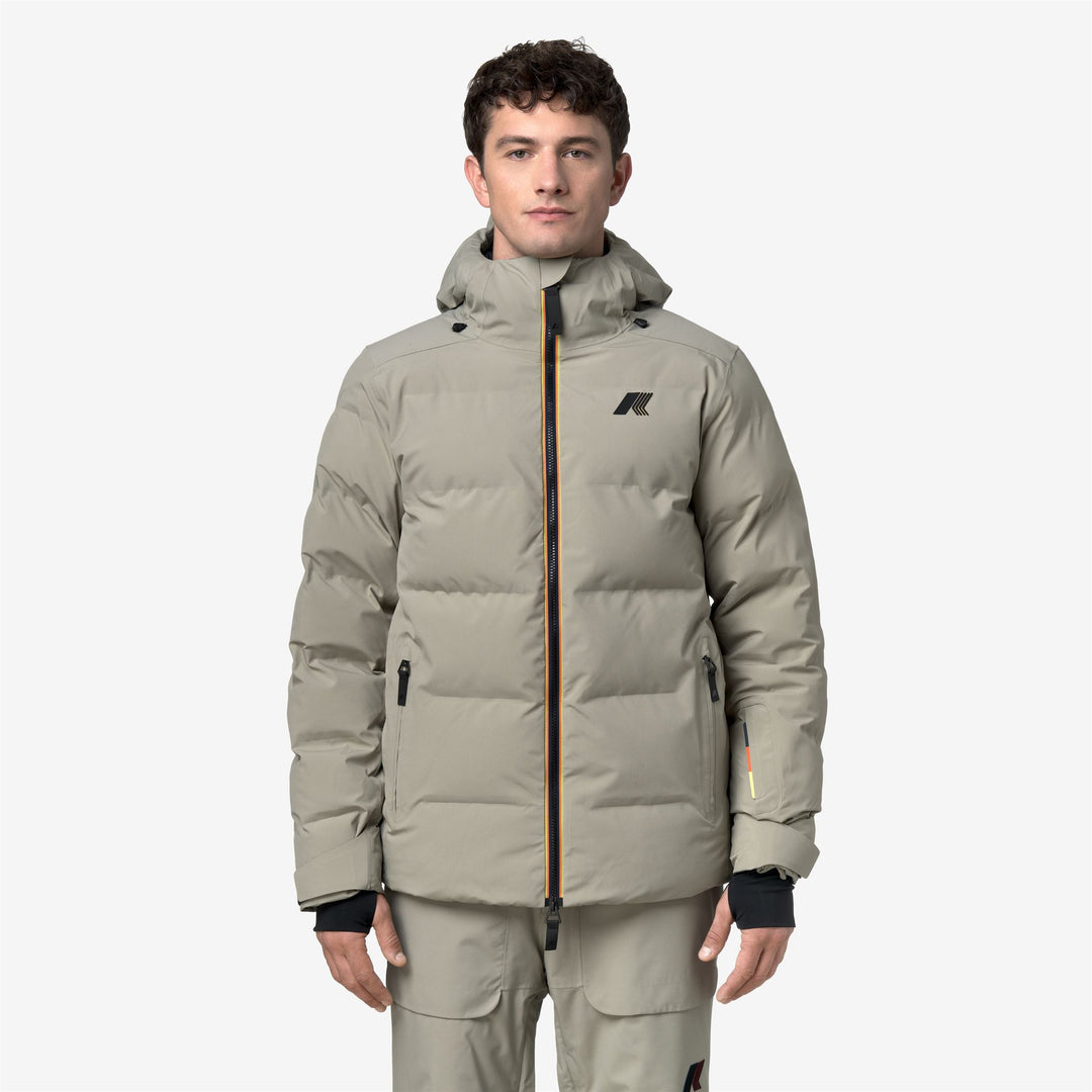 MERIB  HQUILTED Jackets Mid Man Green Oak 01