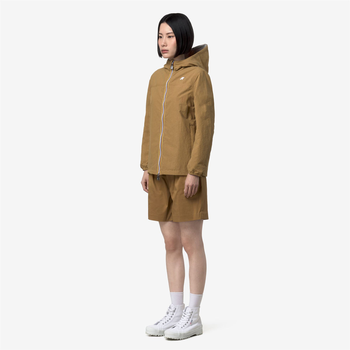 Jackets_Unisex_JAKE COTTON DOUBLE_Short_Brown Bistre - BEIGE LT - Commercial 5