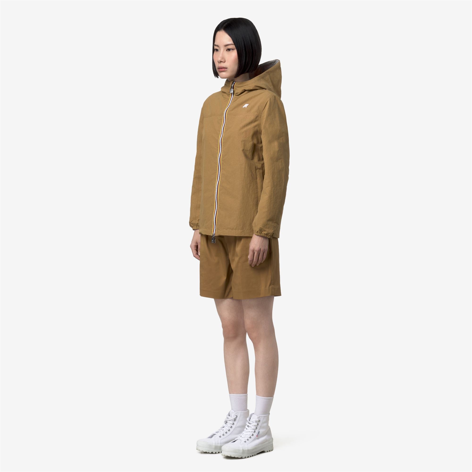 Jackets_Unisex_JAKE COTTON DOUBLE_Short_Brown Bistre - BEIGE LT - Commercial 5
