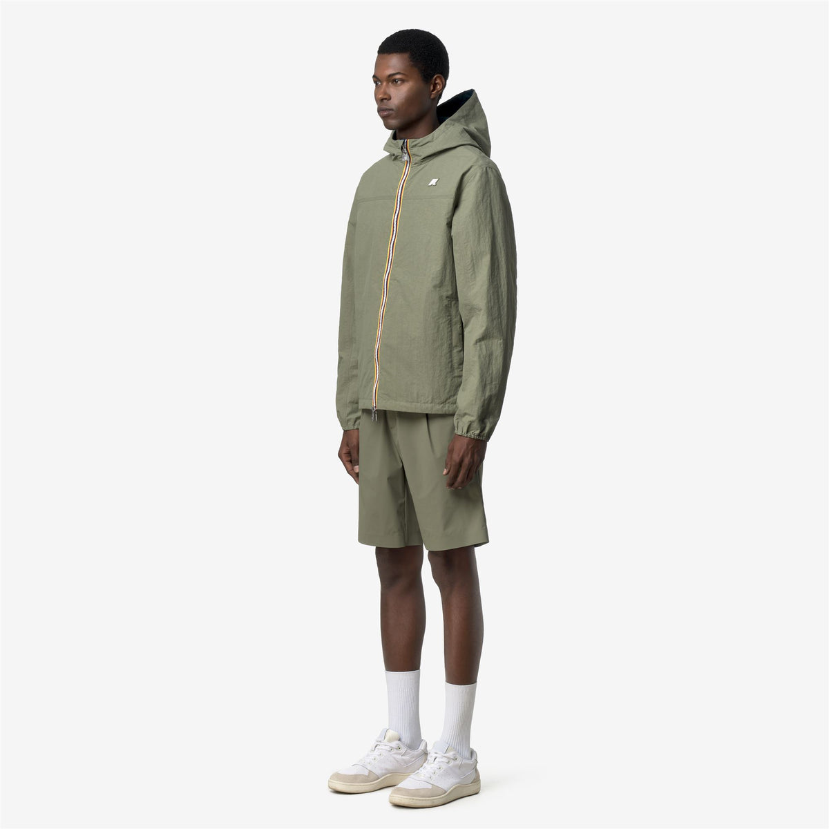Jackets_Unisex_JAKE COTTON DOUBLE_Short_Green Lichen - Blue Insignia - Commercial 5