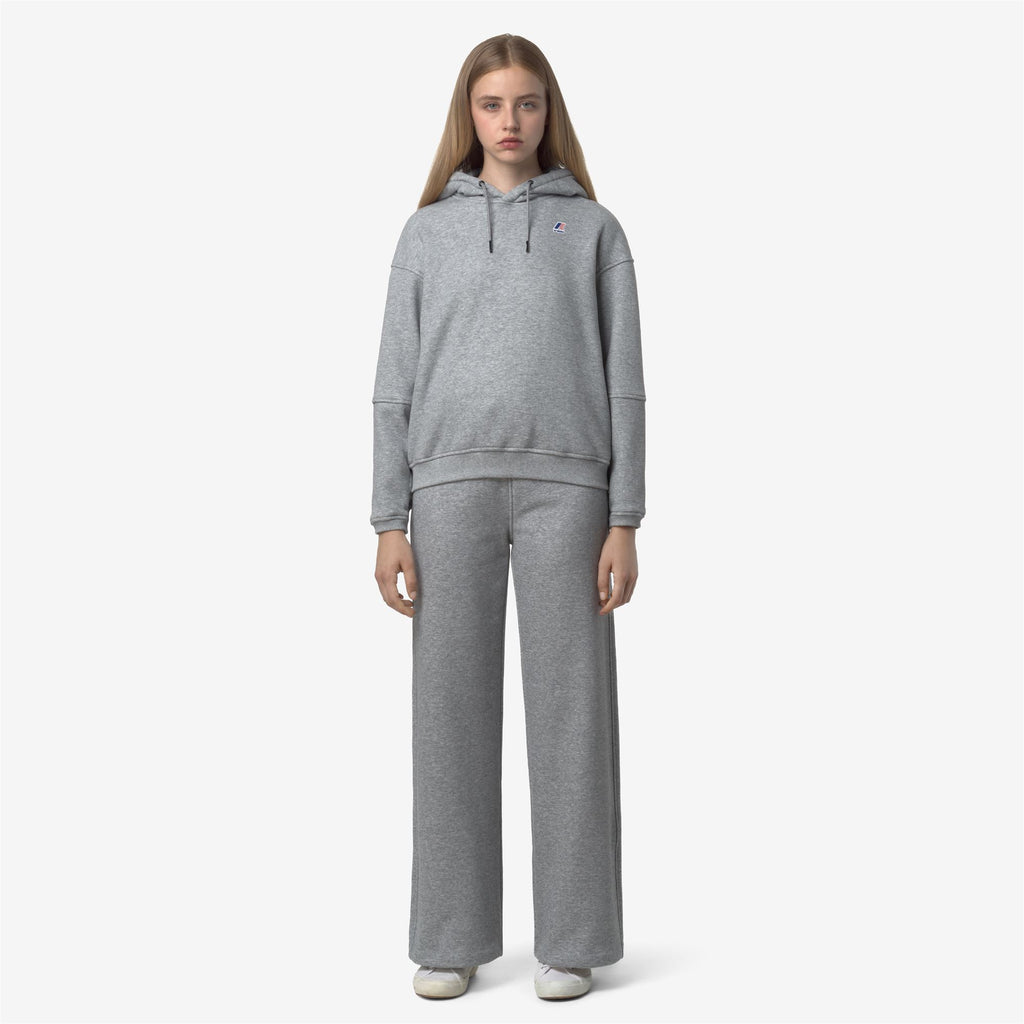 Pants_WOMAN_LOYRE BRUSHED PC_Sport Trousers_Grey Melange Mid - Commercial 4