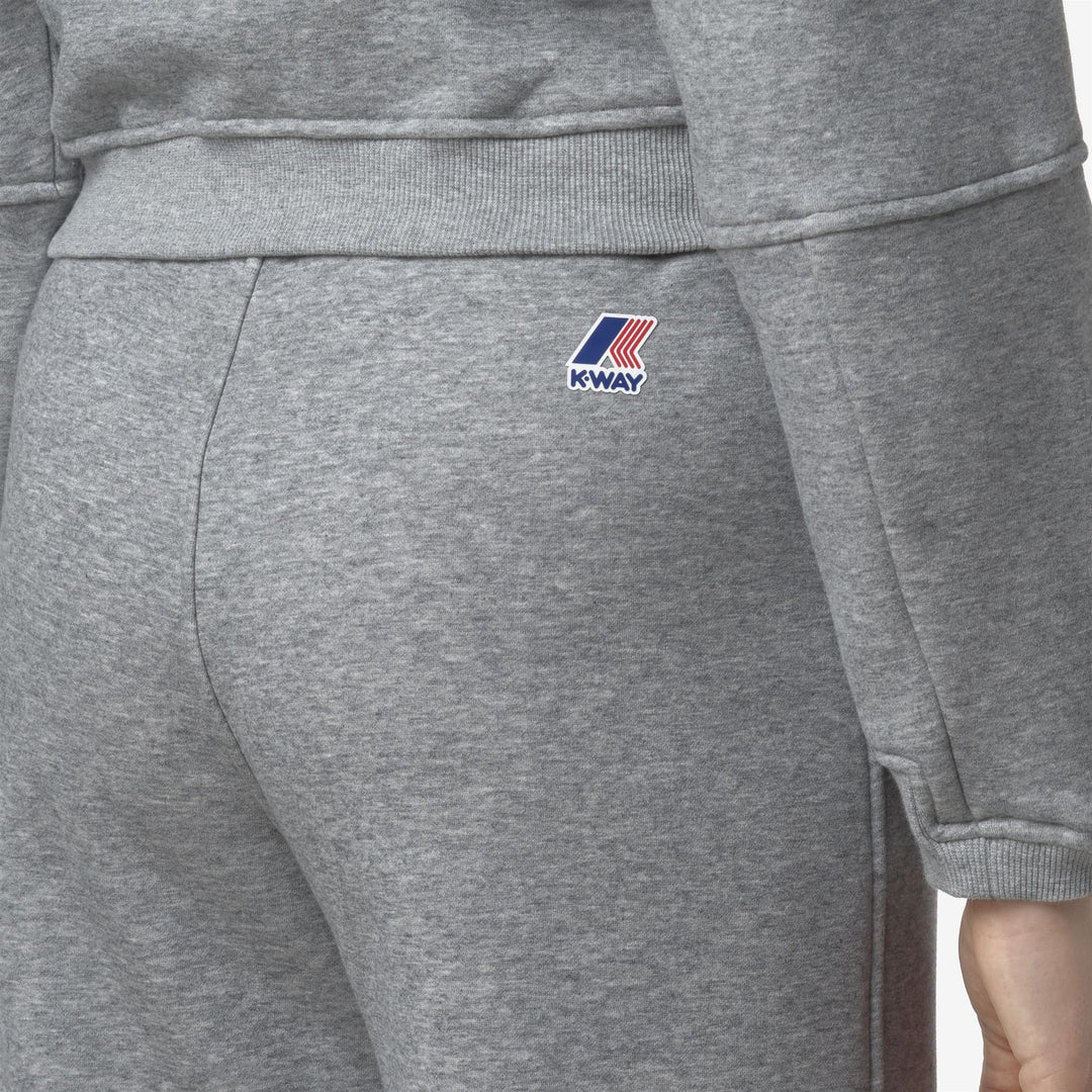 Pantaloni della tuta palazzo grigi da donna dalla vestibilità rilassata per sport leggeri main